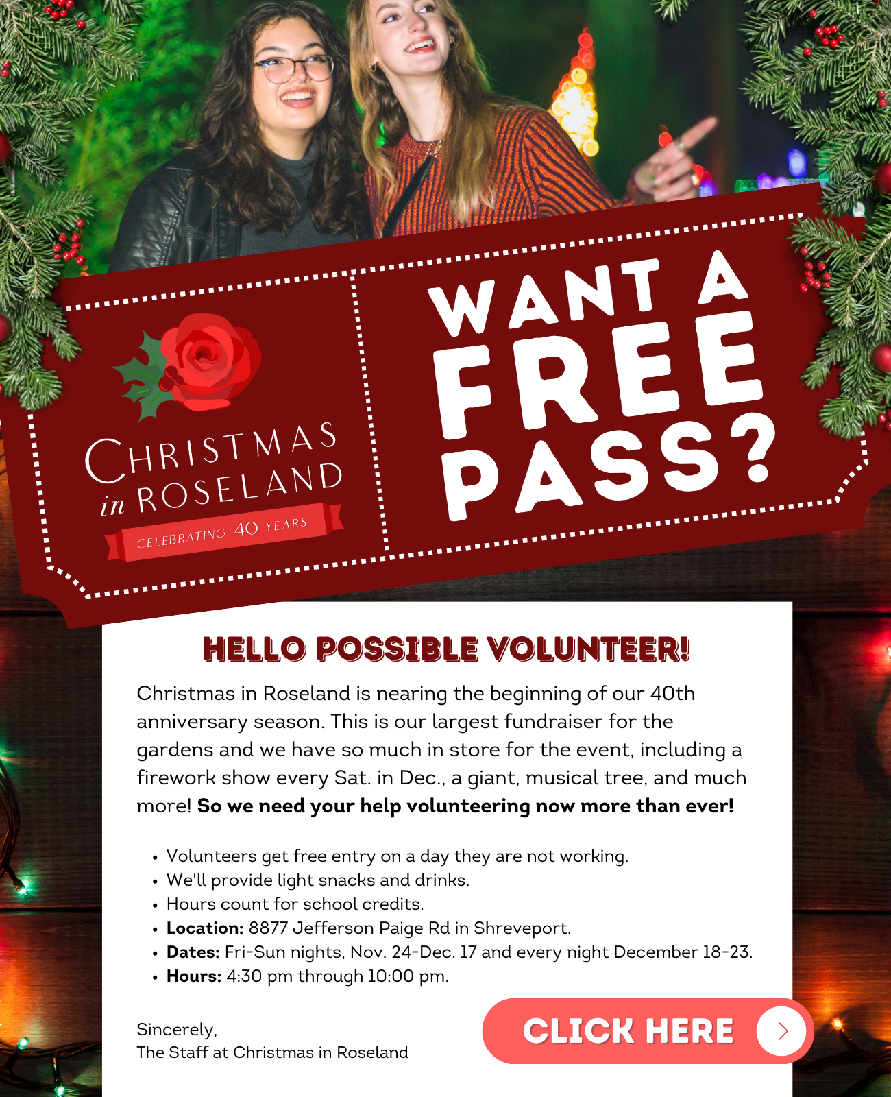 Volunteers Needed for Christmas in Roseland